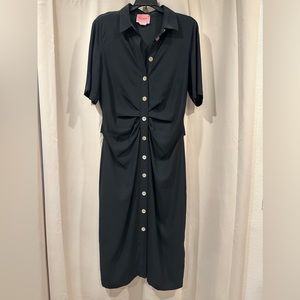 USED KS Button Front shirt Dress size 12